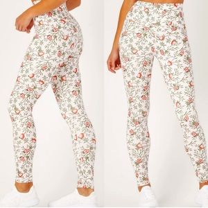 Glyder strawberry print leggings, size XS